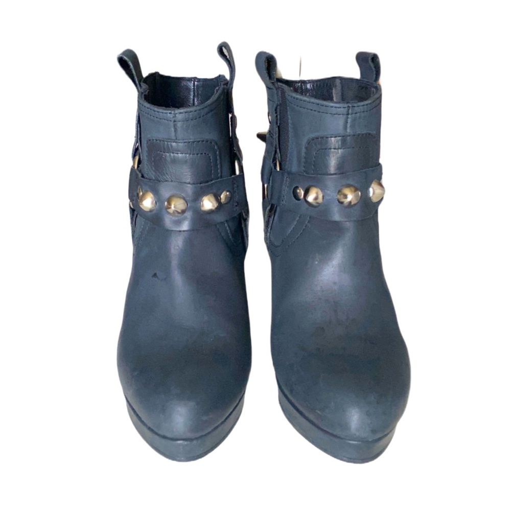 Topshop Alexus Harness Chelsea/Moto Boots
